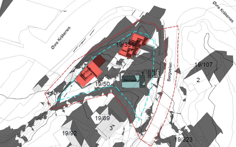 Statens vegvesen hadde innspill til utforming og plassering av fortau og avkjørsel.