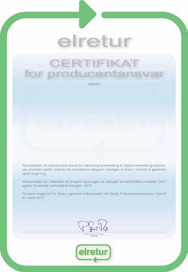 Annex - El-tilbake Medema Production A/S Enggårdvej 7 7400 Herning Tilmeldte