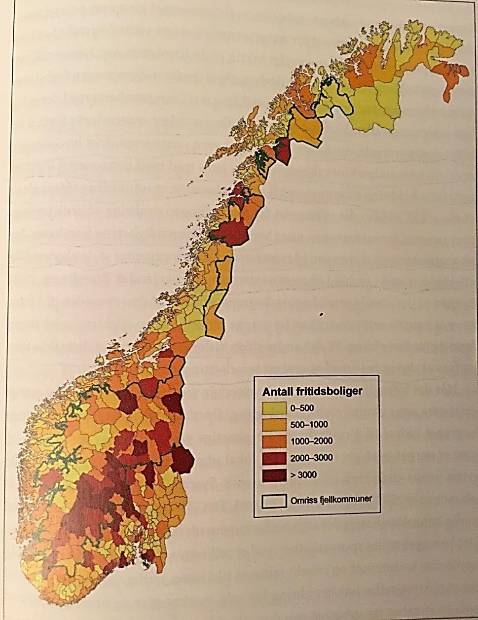Hyttepolitikk! I Norge er det knapp 500.000 hytter ca. 200.000 eies av Oslo-folk Årlig tilvekst på 5-6000, fortrinnsvis høystandard.