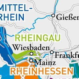 RHEINGAU Rheingau er en av Tysklands mest kjente vinregioner, men også den mest vellykket sett fra økonomisk perspektiv.