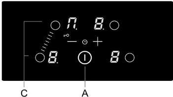 (Trykk samtidig og etter hverandre på sensorene ʺ ʺ og ʺ+ʺ (E) for å veksle mellom aktive innstillinger.) Når den innstilte tiden er ute, blinker ʺ00ʺ på displayet.