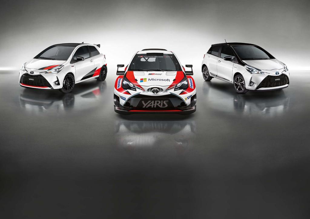 Yaris GRMN Bald in limitierter Stückzahl Erfahren Sie mehr: toyota.at/yarisgrmn Yaris WRC Das Siegerauto der Rallye-WM Erfahren Sie mehr: toyota.