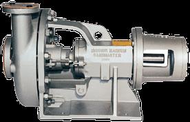 Sandmaster-pumpen har vesentlig kortere byggelengde og er tilrettelagt for hydraulisk drift uten tilhørende ramme.