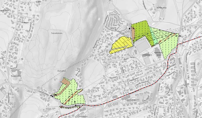 Ved anleggsområdet på Reverud er det planlagt å flytte gang- og sykkelvegen langs det foreslåtte riggområdet over på andre siden av vegen, da adkomst til anleggsområdet krysser eksisterende gang- og