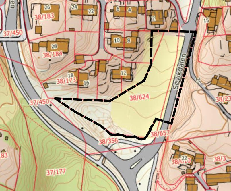 1 INNLEDNING I forbindelse med reguleringsplan Søreide, gnr/bnr 38/624, i Bergen kommune er det foretatt en analyse av veitrafikkstøy i området.