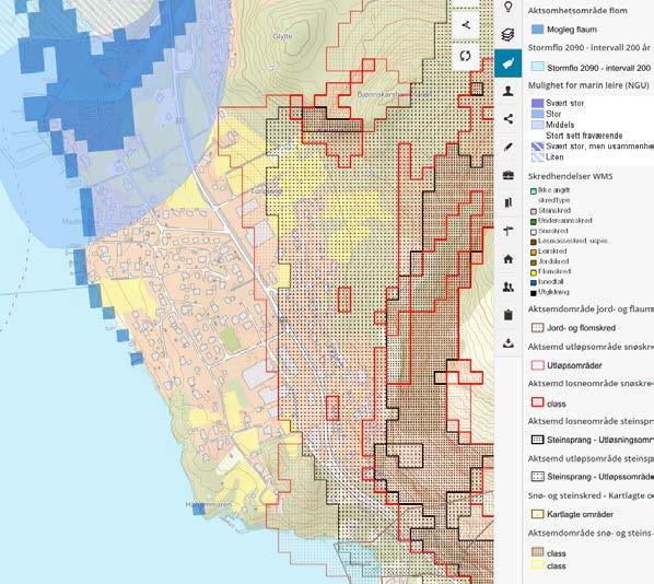 Ved å følgje dagens regelverk er mye gjort Fare som kan plasseres geografisk skal vises som hensynssone i plankart