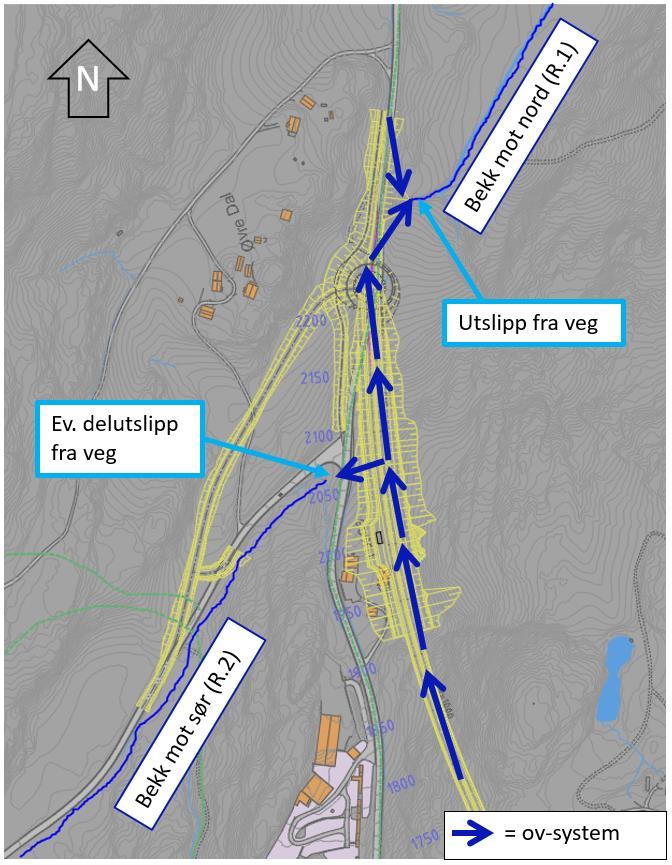 6 Dagsoner Alternativene 4B og 4C har en vegstrekning på rundt 450 meter fra tunnelutløpet via ny rundkjøring til påkoblingen mot eksisterende fv. 156 rett nord for Øvre Dal.
