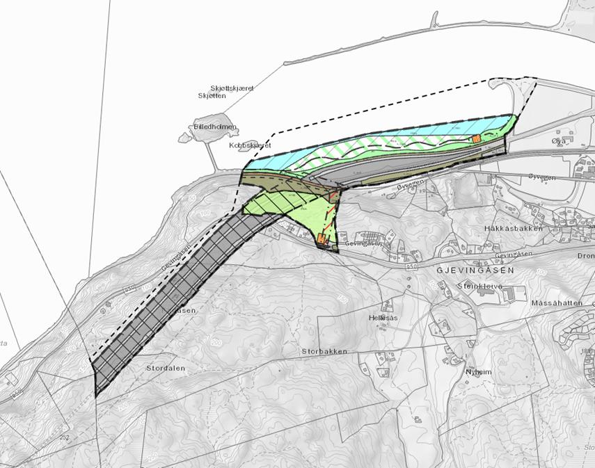 Planområdet for ny detaljplan i Stjørdal starter i Helltunnelen, kommunegrensa med Malvik og omfatter Hellstranda til og med kulvert til friluftsområdet.