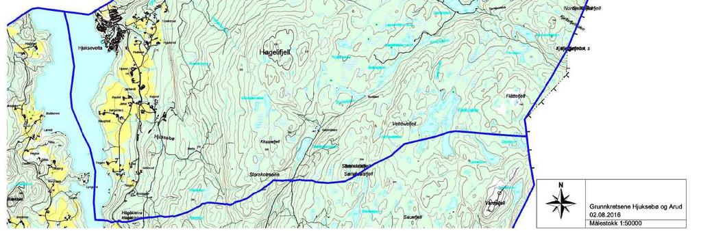 Kart fra fylkesmannen i Telemark.