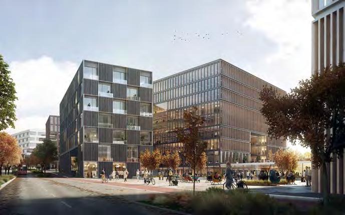 22 / BÆREKRAFT OG SAMFUNNSANSVAR Construction City I april lanserte vi nyheten om at vi skal etablere en næringsklynge med de fremste kompetansevirksomhetene innen bygg-, anleggs-, gjenvinning- og