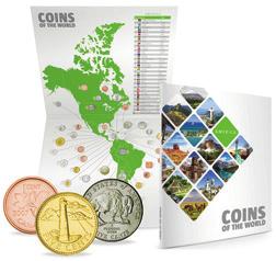 Her vil du også få med mynter fra de små europeiske landene som Vatikanet, San Marino, Monaco og Andorra. Amerika-folder Best.nr.