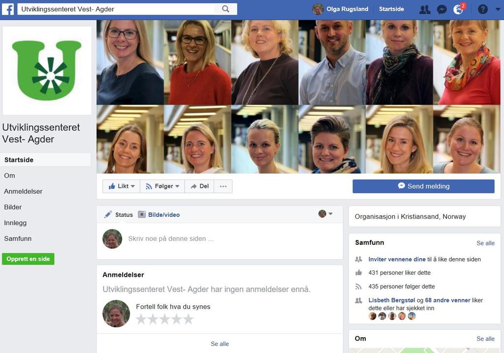 Spørsmål? Klikk her for å abonnere på nyhetsbrevet til USHT Vest-Agder Lik oss på Facebook!