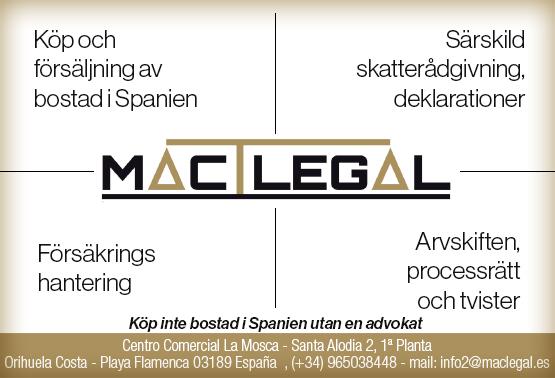 12 NYHETER S T Ø R S T E S K A N D I N A V I S K E U K E A V I S P Å C O S T A B L A N C A EL PERIÓDICO SEMANAL ESCANDINAVO MÁS GRANDE EN COSTA BLANCA NYHETER 13 LEGEKONTORET Mäklarhuset vil utvide I