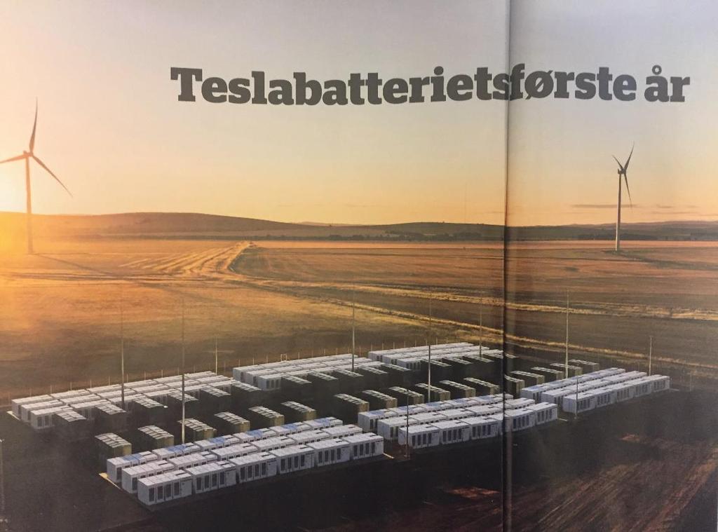 Batteri - energilager Elektrisk og termisk Verden største Litium-ion Batteri 129.000 kwh GeoTermos 350.