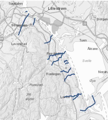 Bekken inngår imidlertid i vannforekomsten «Tilløpsbekker til Svellet under marin grense» med vannforekomst-id: 002-3528-R (Vann-nett) og er der klassifisert som en vannforekomst med moderat