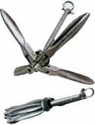 00104 GRAPNEL ANCHOR Kg 0,7 1,5 2,5 3,2 4 6 8 10 12 STAINLESS STEEL ANCHOR 02324 Kg 00106 1,5 3 4 6 8