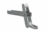 02334-2 01485 02323 02337-327 DOUBLE BOW ROLLER With hinge and with safety pin. Dimensions: BOW ROLLER Stainless steel with upper safety pin.