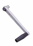 : 280 mm SPEEDGRIP BALL BEARING WINCH HANDLE Made of aluminum, with plastic handle.