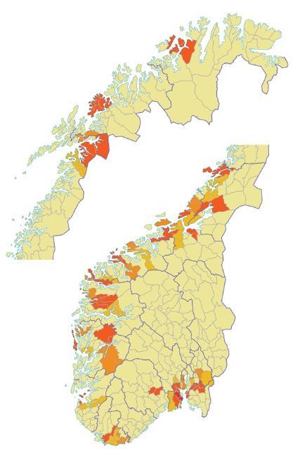 Kommunereformen: 47 nye kommuner 119 berørte, 309 uberørte Ingen