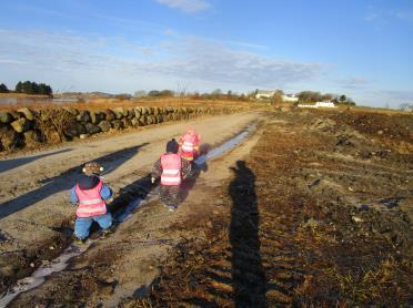 For eksempel var vi på siste turen rundt i nærmiljø på jagd etter kampestein Måneds mål Personalet jobber mye med pedagogisk dokumentasjon. Dette gjør vi stort sett sammen med ungene.