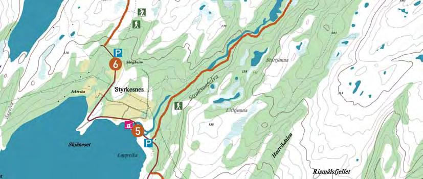 village of Hauan / Jordbru, and then a further 4 kilometres to Tennvatnet, and after that another kilometre to Grovatnet.