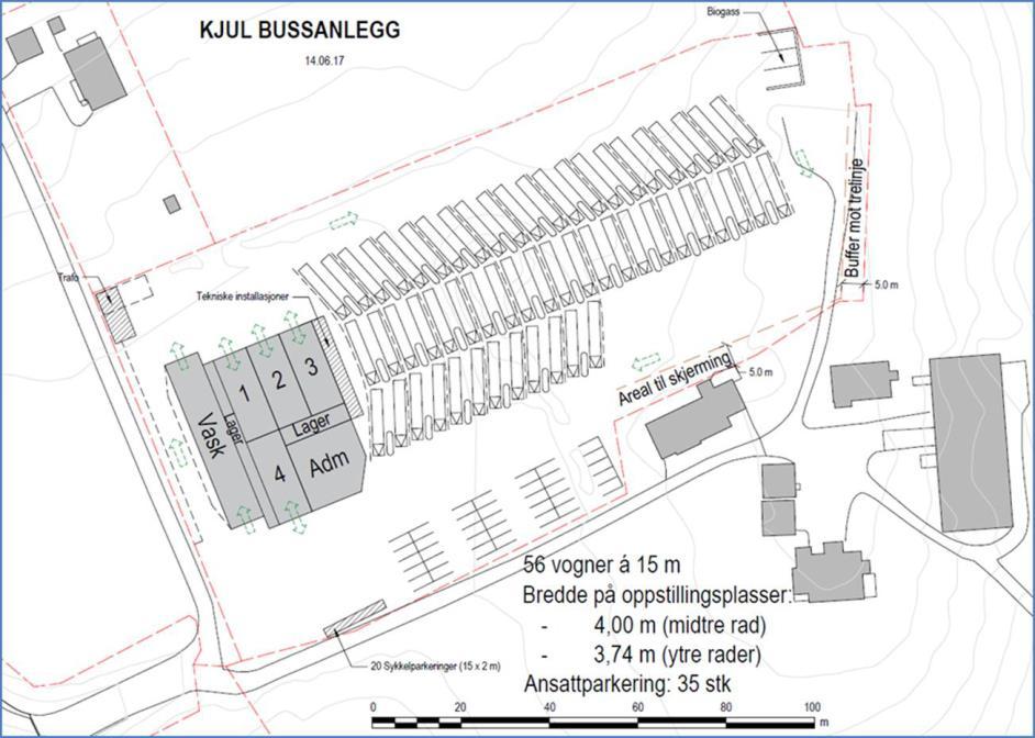 Bussanlegg Nytt bussanlegg på Kjul under bygging - Ferdig før 30.