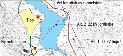 For anleggskraft skal søker Agder Energi Vannkraft om å etablere en ca.