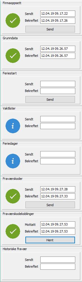 en melding om at data må synkroniseres dersom det er gjort endring i noen av registrene som er synkronisert med Visma.net. 2.3 Synkronisere data med Visma.net Calendar Velg Verktøy Visma.