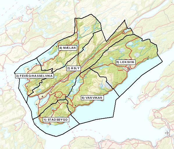 Skolekretser i Indre Fosen kommune (kommunenummer 5054). 2.