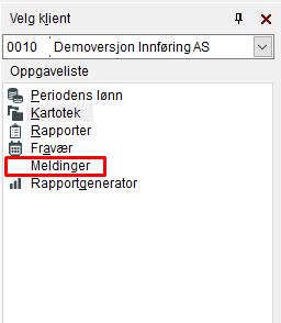 OBS. Før dere godkjenner periodens lønn må dere huske å sjekke at dere har status "All messages are moved to Visma.