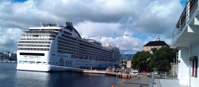 Cruiseskipene ved Søndre Akershuskai og Vippetangen vil blokkere utsikten til Oslofjordlandskapet fra store deler av området.