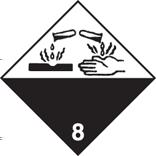 Klasse 8: Etsende stoffer Klassifiseringskode C5: Frätande ämnen utan sekundärfara, Basiska ämnen: Basiska ämnen Etiketter 14.4 Emballasjegruppe Emballasjegruppe: II 14.5 Miljøfarer 14.6.