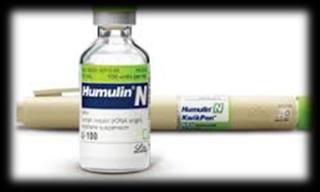 DM TYPE I STANDARD BEHANDLING I Middels langtidsvirkende insulin: NPH-insulin Settes subkutant Effekt etter