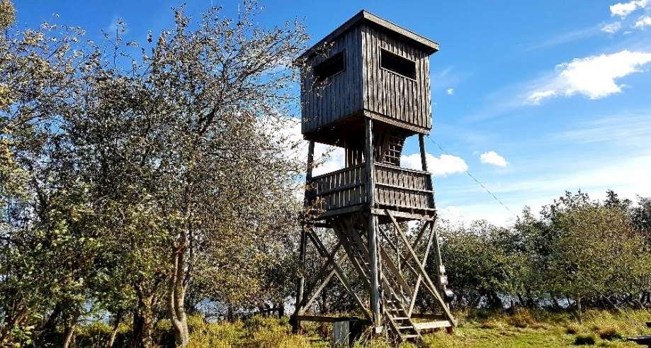 til fugletårnet Nebbenrunden fra Rælingen Losby til Morterudvann i Rælingen