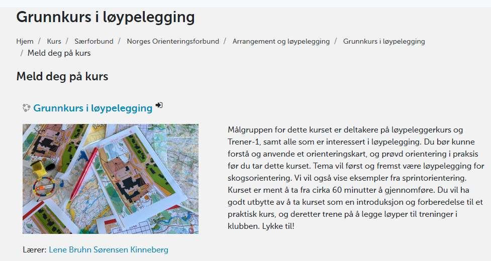 Løypelegging http://www.orientering.