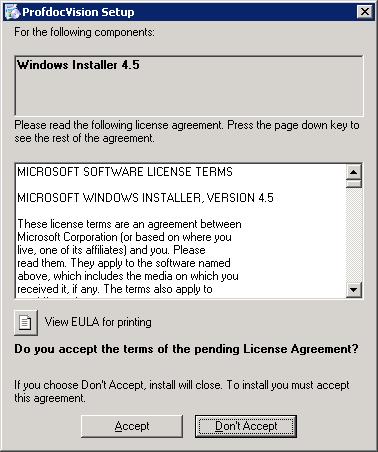 3 Oppgradering 3.1 Databaseserver Bla deg frem til katalogen hvor du pakket ut installasjonen og dobbelklikk på setup.exe. 3.1.1 Nye krav til miljøet 3.1.1.1 MS Visual C++ Redistributable for VS 2017 CGM Vision 4.