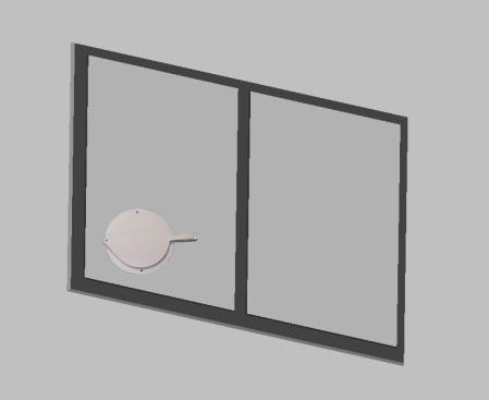 BRUK MED VINDU SETT(tilbehør administreres separat) 1. Lag ett hull i vindusglasset som har en diameter 2.