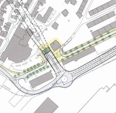 Tidligere skisser (feb.2010) Forslag til løsning etter etablering av nytt bygg (jan.