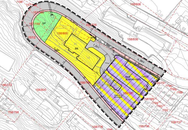 Innledning VA-rammeplanen angår eiendom gnr. 158/bnr. 797 Gyldenpris-Høyegården. Planområdet ligger ved Gyldenprisveien i Bergen, Bergen kommune.