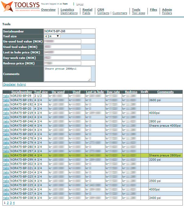 Tools Webapplikasjonen er i utgangspunktet skreddersydd for registrering av PBL Multiple Activation Bypass, men kan modifiseres og videreutvikles til registrering av annet utstyr på bestilling.