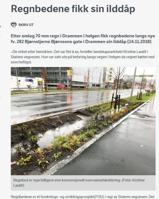 BJØRNSTJERNE BJØRNSONS GATE Vegprosjekt Drammen