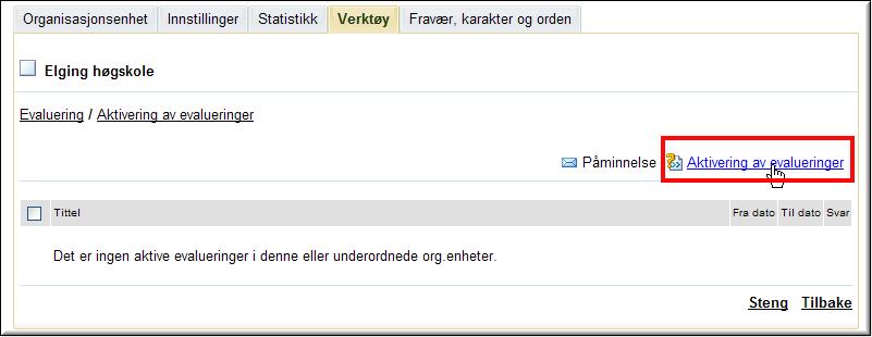 Legg merke til tallene til venstre for hvert spørsmål det viser hvilket nivå i hierarkiet spørsmålet er knyttet til: I dette tilfellet er hovedspørsmålene knyttet til nivå 2 (som tilsvarer rot-nivå