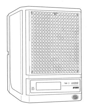 SPESIFIKASJONER Elektrisk: 100 ~ 240 VAC 50/60 Hz ekstern strømforsyning 48 watt strømforbruk Negativ ion generasjon Størrelse: Mål: 31 høy x 23 bred x 31 dyp Vekt: 4,6 kg Dekning: Dekker et område