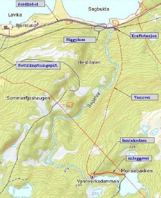 Bakgrunn Sagelva ligger ca 3 km øst for Hemnesberget og ca 20 km sørvest for Mo i Rana, jf. figur 1. Sagelva er vannkilde til Hemnes vannverk.