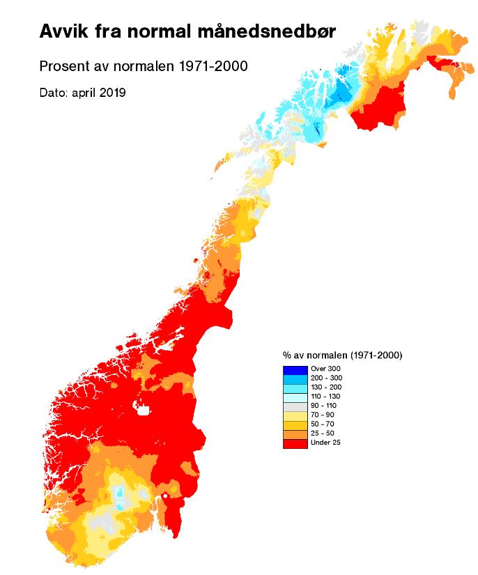 Tørr start på andre kvartal, men så normaliserte det seg.