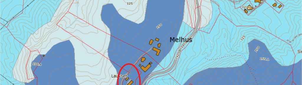 +155, området ligger dermed under marin grense.