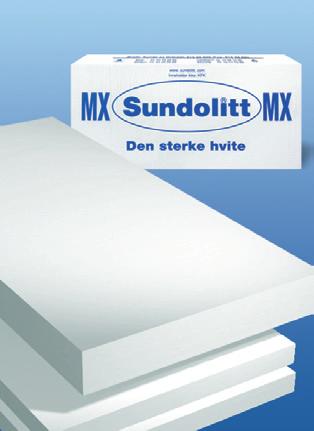 16 Sundolitt Plateprodukter Sundolitt S 200 MX 34 k D -verdi: 0,034 W/mK Isolering av støttemurer. 200 kpa Isolering av garasjer og boder. Isolering av terrasser.