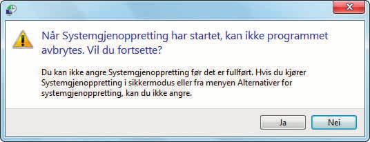 Sånn gjenoppretter du i Windows Vista og Windows (fortsettelse fra forrige side) 9 I den øverste ramma kan du se hvilke programmer