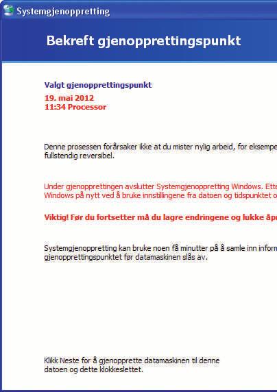 Sånn gjenoppretter du Windows XP Har du problemer med Windows etter at du installerte