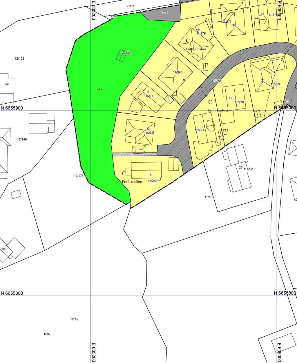 Reguleringsplankart Nittedal kommune Eiendom: 11/272 Adresse: Solbakken terrasse 15 Dato: 30.01.